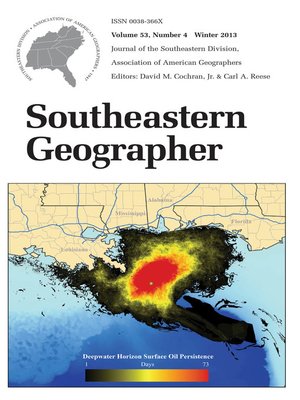 cover image of Southeastern Geographer
